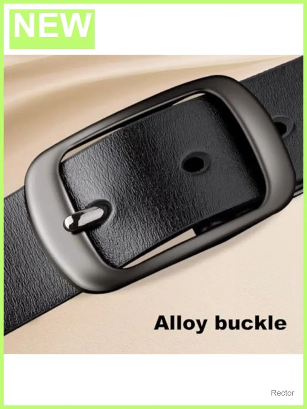 Genuine Leather Belts for Women 2-Pack Classic Pin Buckle Adjustable